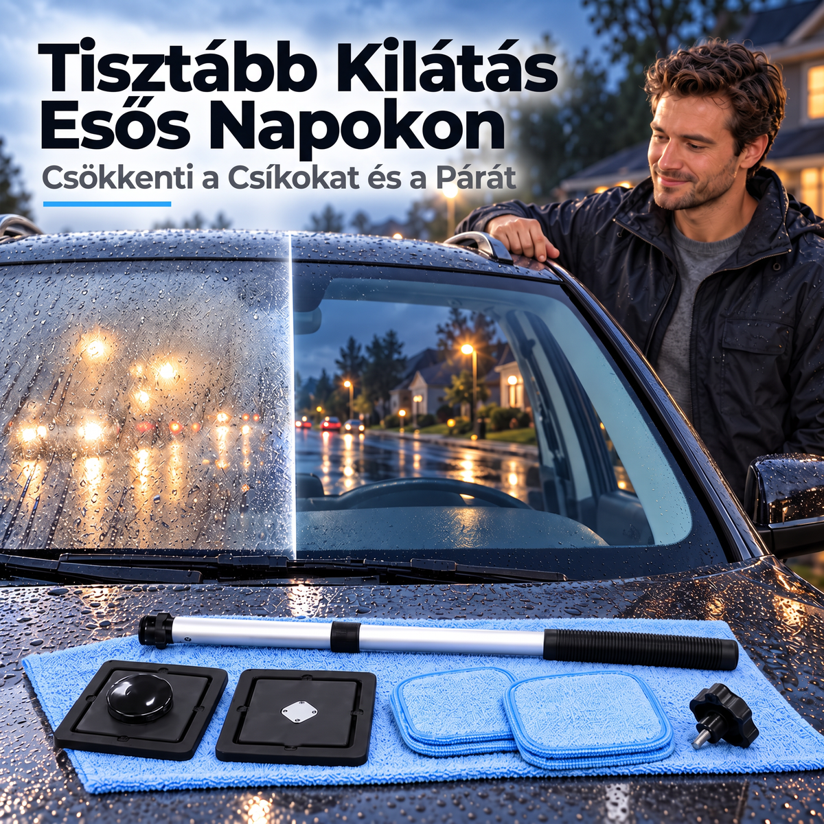 đ„ MĂĄr csak 3 ĂłrĂĄig: 50% kedvezmĂ©ny â KĂ©toldalas mĂĄgneses szĂ©lvĂ©dĆtisztĂtĂł kĂ©szlet a csĂkmentes ĂŒvegĂ©rt