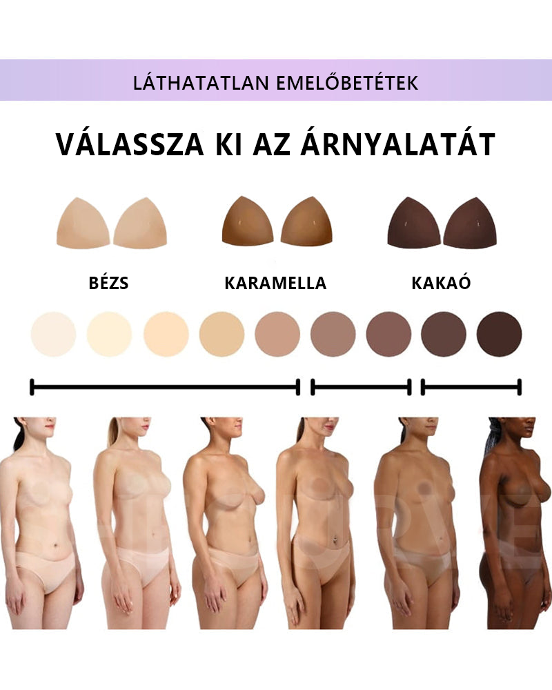 🔥🔥BLUESHOT® Láthatatlan emelő betétek – Kétoldalas ragasztós, vékony párnázott és újrafelhasználható