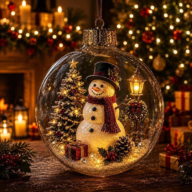 🔥🔥 Világító karácsonyi dioráma dekoráció – varázslatos ünnepi jelenet, amely melegséget és örömöt hoz otthonodba 🎁🌲
