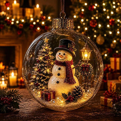 🔥🔥 Világító karácsonyi dioráma dekoráció – varázslatos ünnepi jelenet, amely melegséget és örömöt hoz otthonodba 🎁🌲