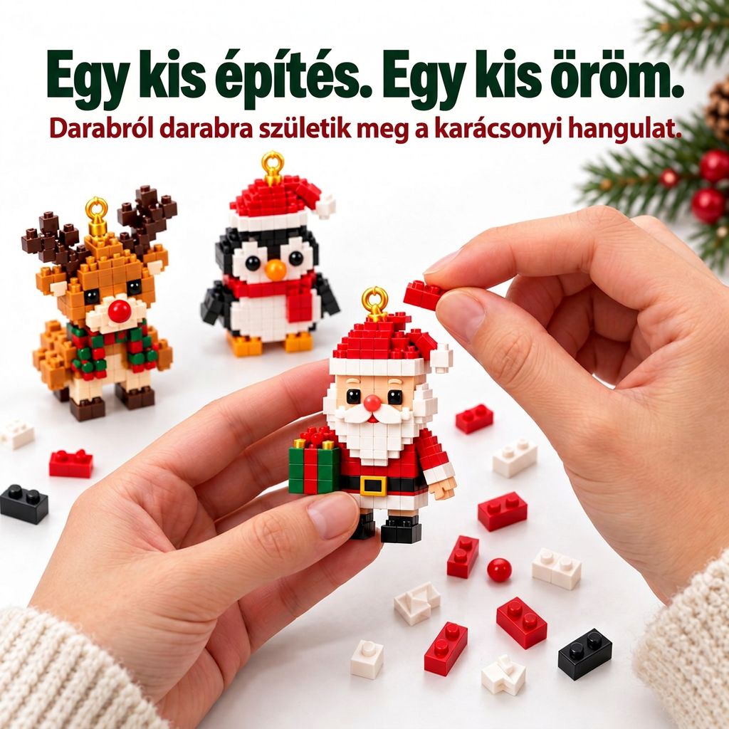 🎅🔥UTOLSÓ NAP: 50% KEDVEZMÉNY ✨ Karácsonyi visszaszámláló kockaépítő adventi naptár családok számára