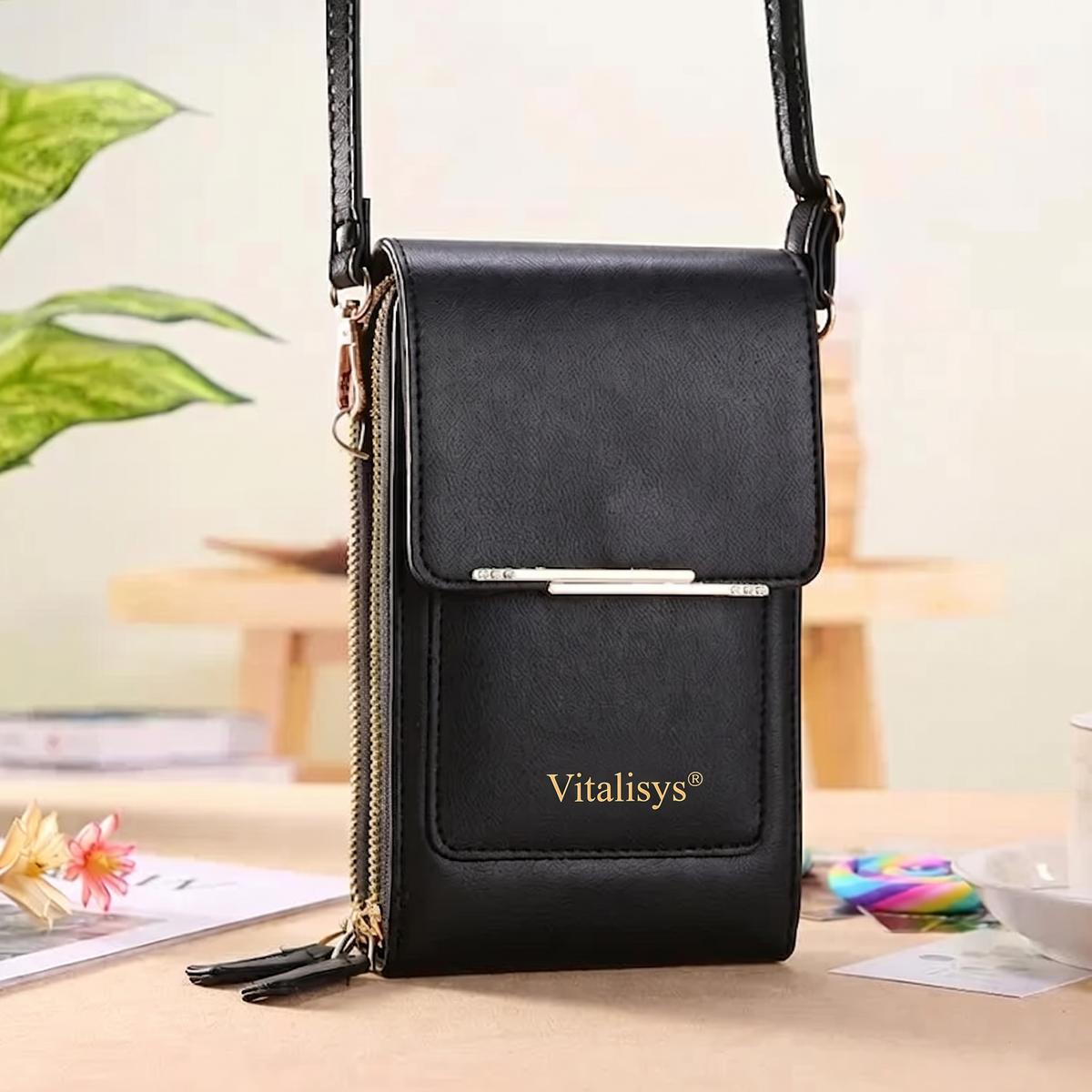 🎁 Utolsó 3 óra: 50% kedvezmény｜2026-os újdonság – minimalista, elegáns, érintőképernyő-barát crossbody telefontartó pénztárca nőknek és férfiaknak, lopás elleni védelemmel