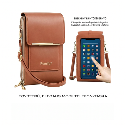 🎁 Utolsó 3 óra: 50% kedvezmény｜2026-os újdonság – minimalista, elegáns, érintőképernyő-barát crossbody telefontartó pénztárca nőknek és férfiaknak, lopás elleni védelemmel