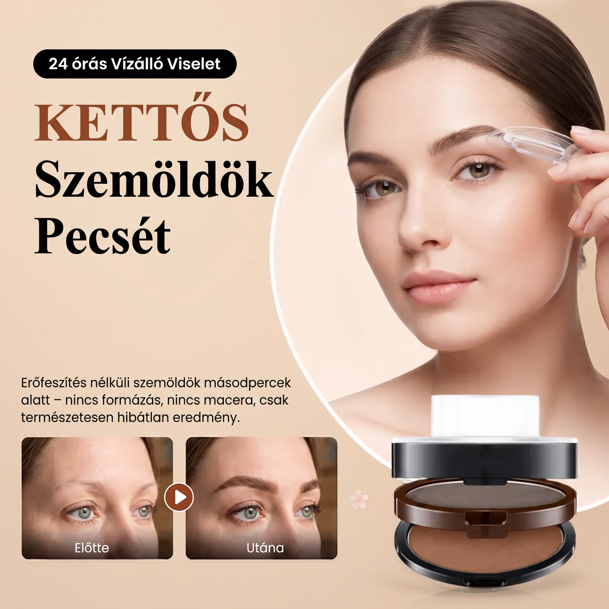 🎁 EXTRA AJÁNLAT 🥳 2026 SLÁGERTERMÉKE 🥳❤️ TÖBB MINT 50 000 ELADOTT DARAB! 🖌️✨ 50% KEDVEZMÉNY! Junafera® állítható szemöldöknyomda kétszínű szemöldökpúderrel – vízálló, elkenődésmentes. Természetes hatású, dús szemöldök másodpercek alatt! 💕🎀（副本）
