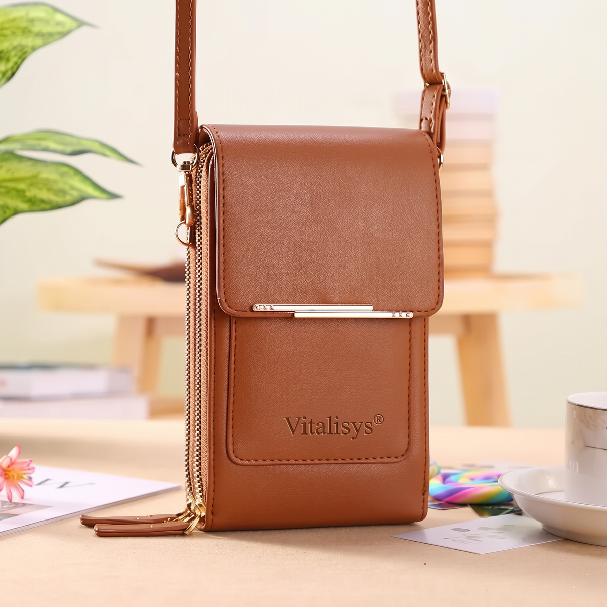 🎁 Utolsó 3 óra: 50% kedvezmény｜2026-os újdonság – minimalista, elegáns, érintőképernyő-barát crossbody telefontartó pénztárca nőknek és férfiaknak, lopás elleni védelemmel