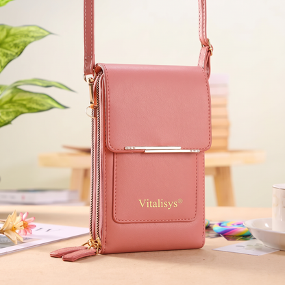 🎁 Utolsó 3 óra: 50% kedvezmény｜2026-os újdonság – minimalista, elegáns, érintőképernyő-barát crossbody telefontartó pénztárca nőknek és férfiaknak, lopás elleni védelemmel