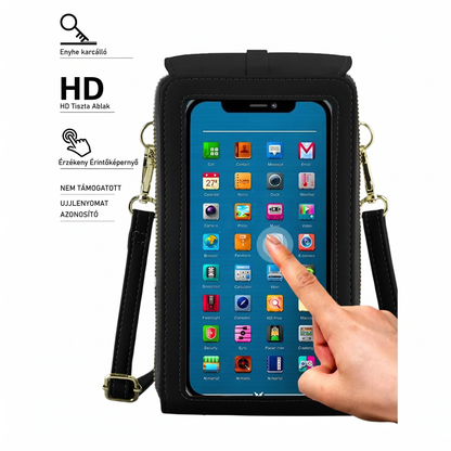 🎁 Utolsó 3 óra: 50% kedvezmény｜2026-os újdonság – minimalista, elegáns, érintőképernyő-barát crossbody telefontartó pénztárca nőknek és férfiaknak, lopás elleni védelemmel