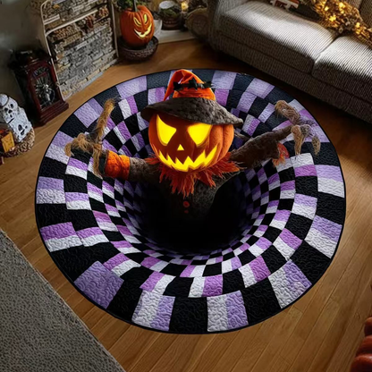 🎃🎄 3D illúziós ünnepi szőnyeg – hátborzongató halloween és karácsonyi varázslat az otthonodba