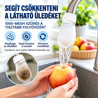 🔥 Különleges ajánlat korlátozott ideig — 💧 Korszerű, 0,1 μm-es nanoszálas szűrőtasakok vízcsapra