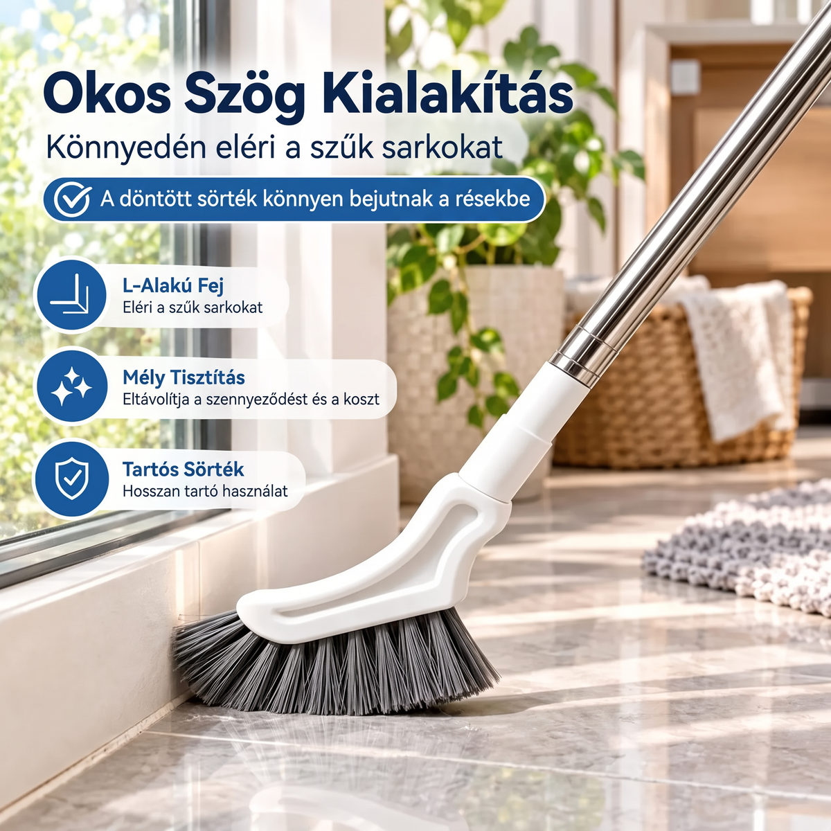 Kihúzható réstisztító kefe