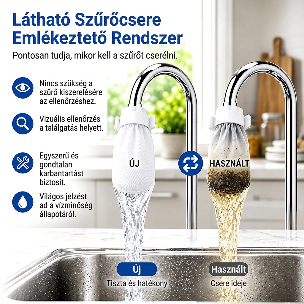 🔥 Különleges ajánlat korlátozott ideig — 💧 Korszerű, 0,1 μm-es nanoszálas szűrőtasakok vízcsapra