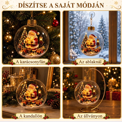 🔥🔥 Világító karácsonyi dioráma dekoráció – varázslatos ünnepi jelenet, amely melegséget és örömöt hoz otthonodba 🎁🌲