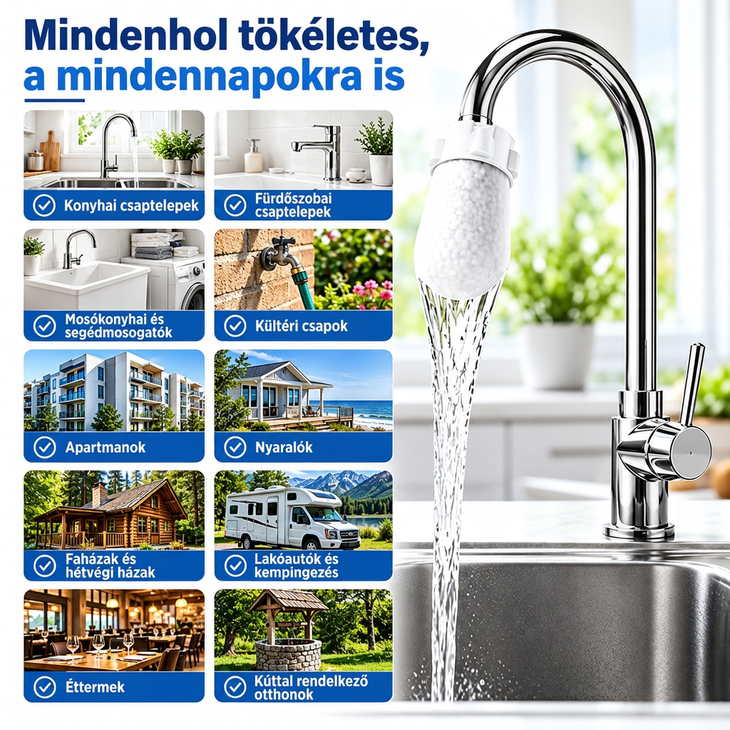 🔥 Különleges ajánlat korlátozott ideig — 💧 Korszerű, 0,1 μm-es nanoszálas szűrőtasakok vízcsapra