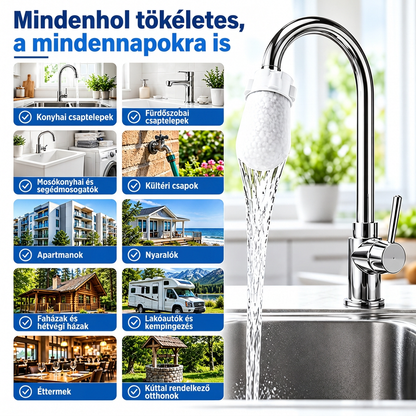 🔥 Különleges ajánlat korlátozott ideig — 💧 Korszerű, 0,1 μm-es nanoszálas szűrőtasakok vízcsapra