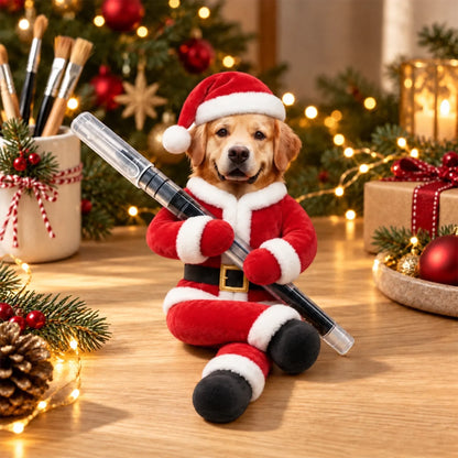 Custom Funny Pet Photo Christmas Plush Doll Gifts For Pet Lovers • My Merry Pup - Personalized Poseable Plush Doll