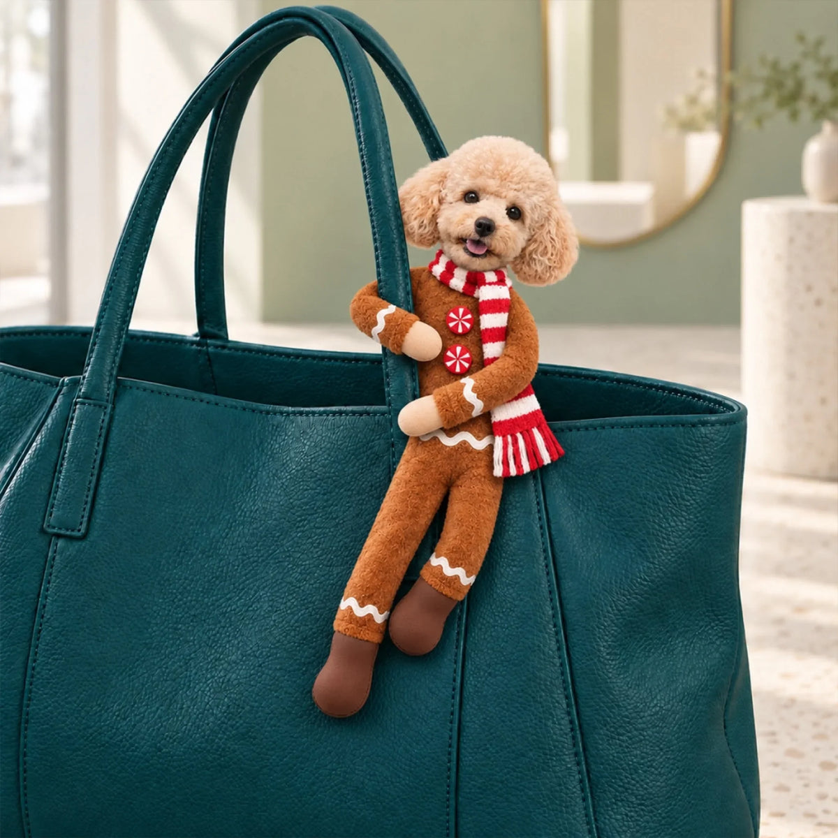 Custom Funny Pet Photo Christmas Plush Doll Gifts For Pet Lovers • My Merry Pup - Personalized Poseable Plush Doll