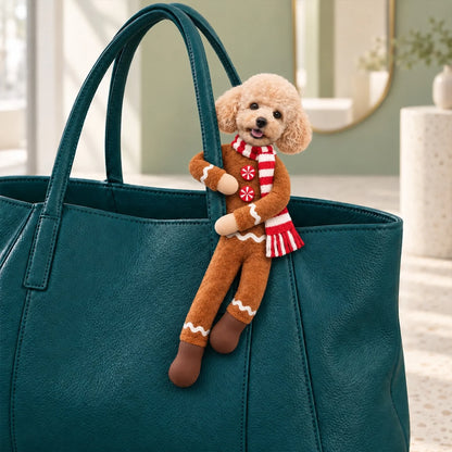 Custom Funny Pet Photo Christmas Plush Doll Gifts For Pet Lovers • My Merry Pup - Personalized Poseable Plush Doll