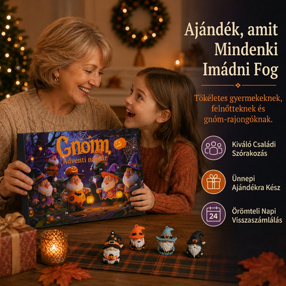 🎃 24 napos halloweeni manó meglepetés figura adventi naptár doboz
