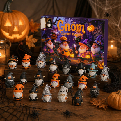 🎃 24 napos halloweeni manó meglepetés figura adventi naptár doboz