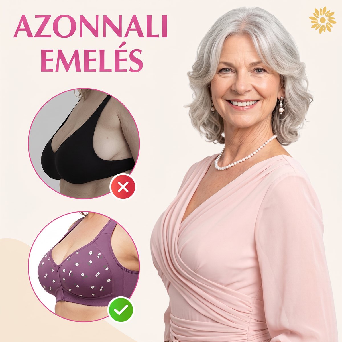 🔥🔥Mellemelő és push-up melltartó – UTOLSÓ NAP – 80% KEDVEZMÉNY – Egész napos kényelem, merevítő nélkül.