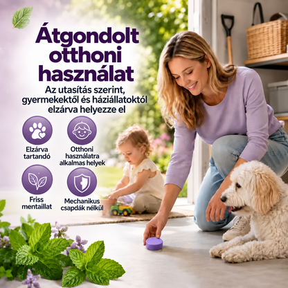 Természetes illatos kártevőriasztó korongok – többzónás védelem otthonra, garázsba és kültérre